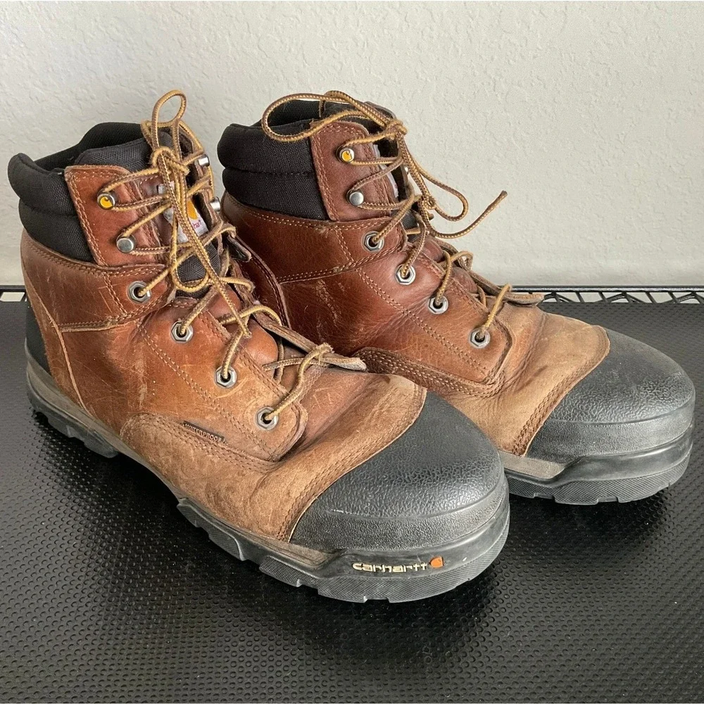 Carhartt Ground Force CME6355 Brown Waterproof Composite Toe Work Boots Mens 12M